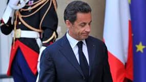 Le président français Nicolas Sarkozy, jeudi à l'Elysée. La France et l'Allemagne ont promis jeudi de travailler ensemble sur la crise de la dette européenne après la nouvelle chute des marchés en réaction à la désunion apparue entre Européens sur les que
