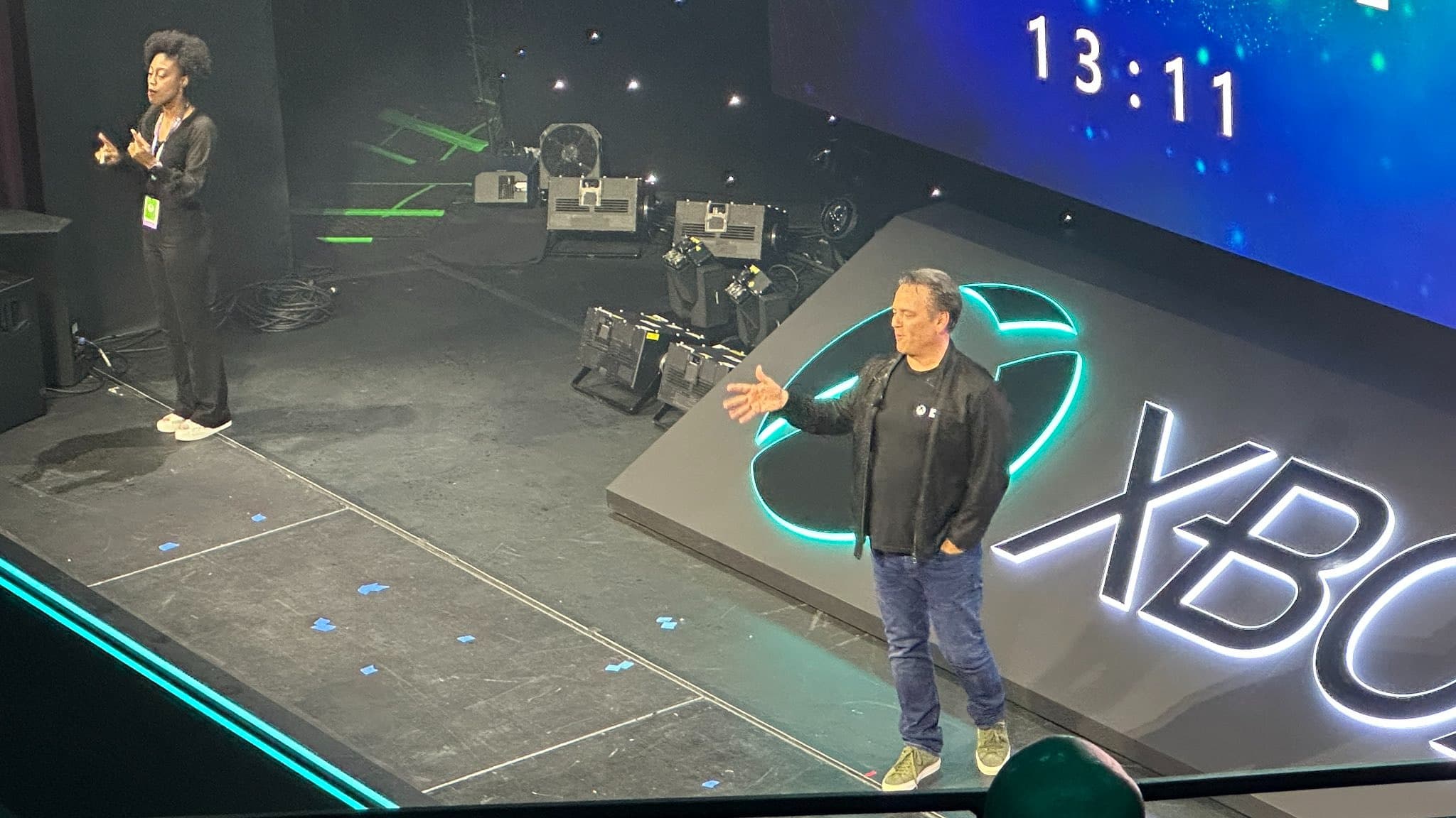 Phil Spencer sur la scène du Xbox Games Showcase de Los Angeles (juin 2023)