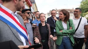 Lucie Castets sur le terrain aux côtés de Marine Tondelier