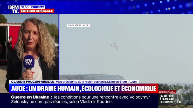 Incendie dans l'Aude: "Le changement climatique ce n'est pas une opinion", affirme Claudie...