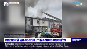 Eure: un incendie se déclare à Val-de-Reuil, 11 maisons touchées