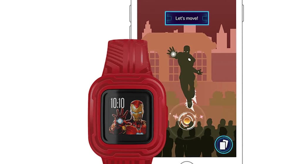 Le bracelet vivofit jr. 3 version Iron Man.
