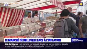 Paris: le marché de Belleville face à l'inflation