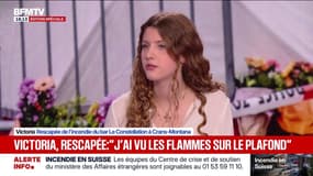 "J'ai vu les flammes sur le plafond ": Victoria, rescapée de l'incendie en Suisse, raconte le soir du drame sur BFMTV