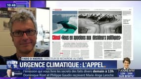 "Le climat doit rentrer dans les politiques publiques, il n'y a pas d'autres solutions", estime Fabio d'Andrea, du CNRS