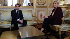 Emmanuel Macron et Marine Le Pen en 2019