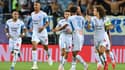 Les joueurs de l'OM lors d'un match de Ligue 1