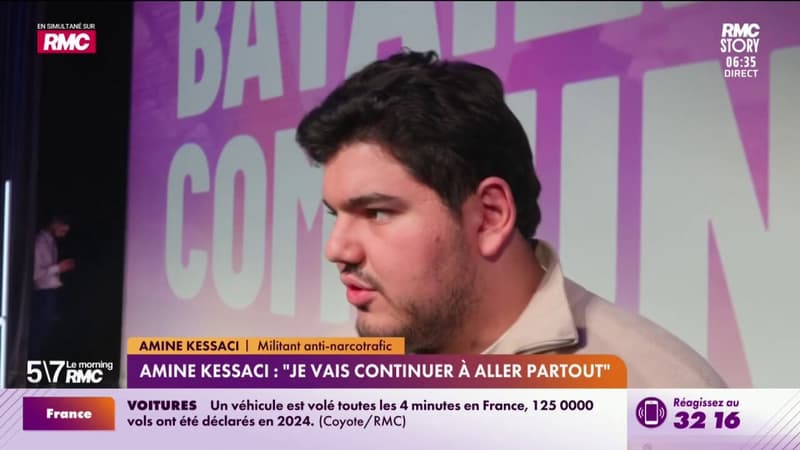 Amine Kessaci : "je vais continuer à aller partout"