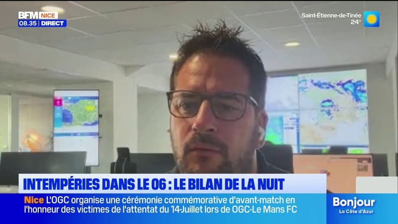 Intempéries dans les Alpes maritimes : jusqu'à 40 mm de cumul de pluie atteint localement