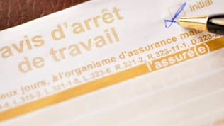 Un avis d'arrêt de travail (photo d'illustration).