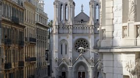 Basilique Notre-Dame de l'Assomption de Nice, le 29 octobre 2020 après une attaque au couteau