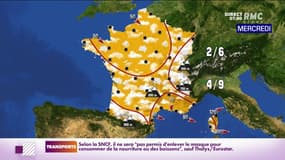 Météo : des températures en baisse à partir de mercredi