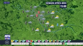 Météo Paris-Ile-de-France du mardi 20 décembre 2016: Pluies à prévoir sur la partie Est de la région