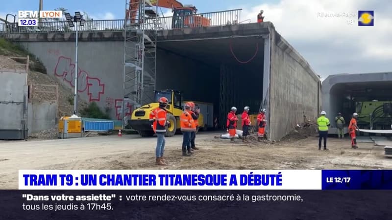 Rhône: la construction du tram T9, un chantier titanesque (1/1)