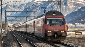 Un train en Suisse