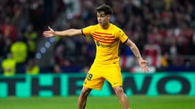 Hector Fort lors du match Atlético-Barça (0-3, Liga), le 17 mars 2024