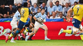 Le Bayonnais Mateo Carreras lors du barrage de Top 14 contre Clermont, 13 juin 2025