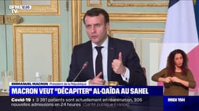 Emmanuel Macron veut "décapiter" les groupes affiliés à Al-Qaïda