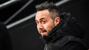 Roberto DE ZERBI lors de Rennes-OM le 11/01/2025