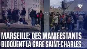 Marseille: des manifestants ont bloqué la circulation des trains à la gare Saint-Charles