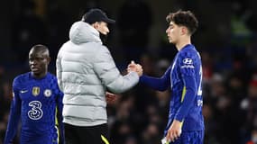 Thomas Tuchel et Kai Havertz
