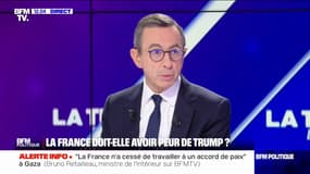 Élection de Donald Trump: "Je suis ni inquiet, ni heureux", déclare Bruno Retailleau, ministre de l'Intérieur 