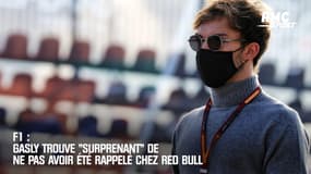 F1 : Gasly trouve "surprenant" ne pas avoir été rappelé chez Red Bull