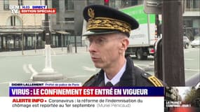 "En restant chez vous, vous nous aidez", déclare le préfet de police de Paris 