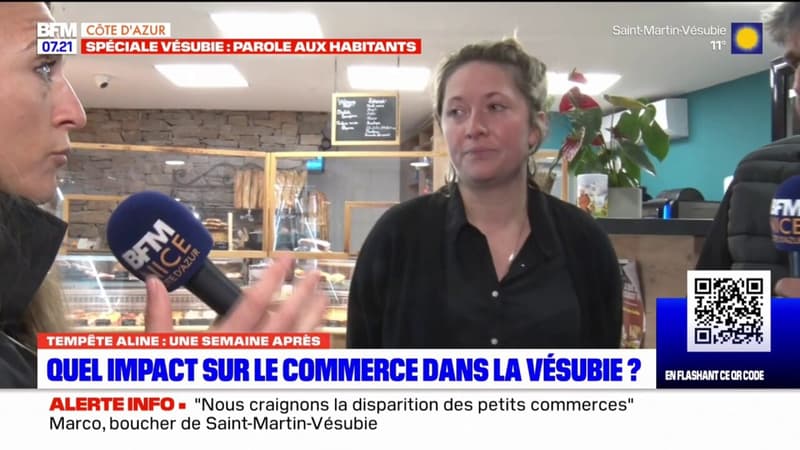 Il n'y a pas de clients: les commerçants de Saint-Martin-Vésubie inquiets après la tempête Aline