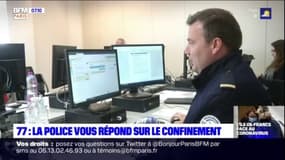Confinement: une équipe de policiers de Lognes, en Seine-et-Marne, répond en direct et en ligne aux questions de la population