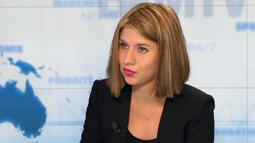 Diane Lazarevic sur le plateau de BFMTV en octobre 2012