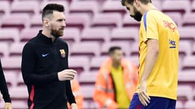 Lionel Messi et Gerard Piqué