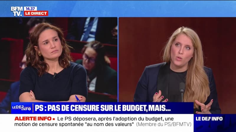 Le Parti socialiste va déposer, après l'adoption du budget, une motion de censure spontanée qui fera référence au terme de 