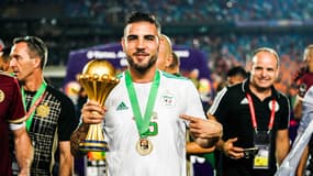 Andy Delort, champion d'Afrique 2019 avec l'Algérie