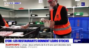 Lyon: les restaurants donnent leurs stocks à la banque alimentaire du Rhône