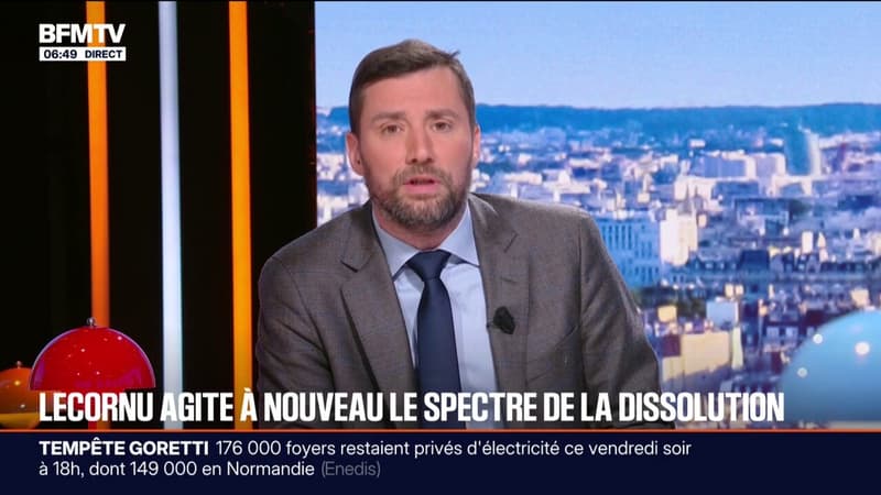 SIGNÉ BFM - Sébastien Lecornu agite de nouveau le spectre de la dissolution