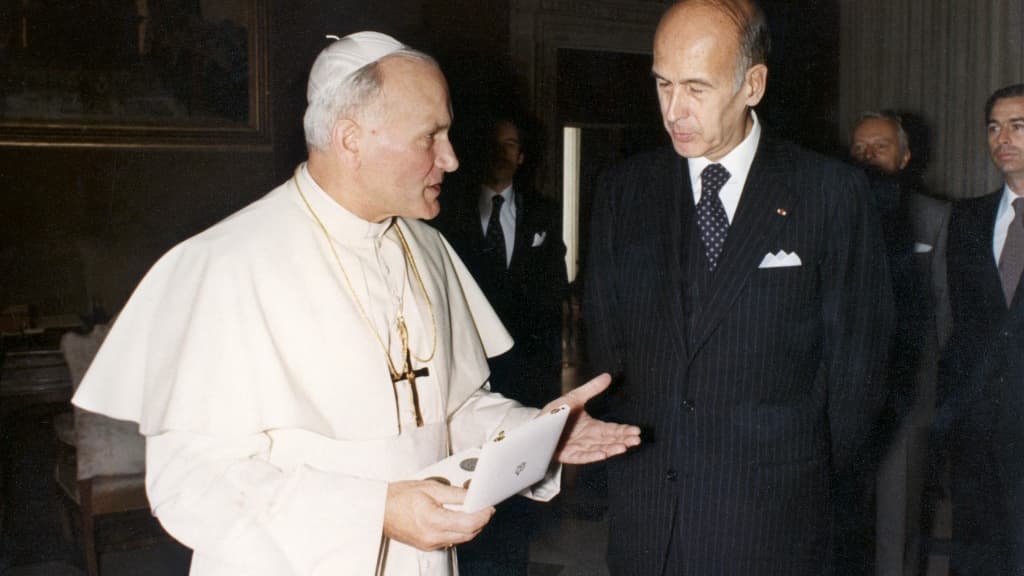 Valéry Giscard d'Estaing au Vatican le 26 octobre 1978