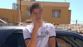 Pierre, 17 ans, pris en photo par son père quelques heures après leurs retrouvailles en Turquie, le 22 juin dernier.