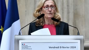 Nicole Belloubet au ministère de l'Éducation nationale le 9 février 2024 