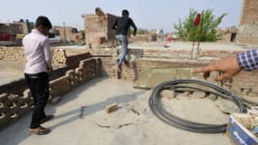 L'endroit où une jeune fille a été violée et brûlée à Greater Noida, le 8 mars 2016