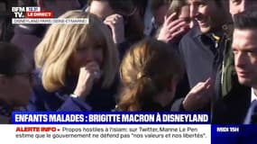 Opération Pièces jaunes: Brigitte Macron accompagne des enfants malades à Disneyland Paris