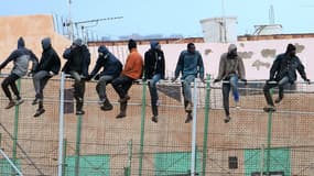 Des migrants à Melilla