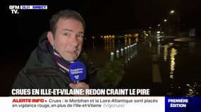 Ille-et-Vilaine: Redon craint une crue historique, le centre historique de la ville menacé