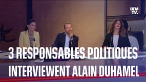  3 responsables politiques interrogent Alain Duhamel à l'occasion de la sortie de son nouveau livre 