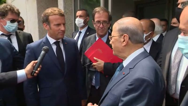 Explosions à Beyrouth: Macron assure aux Libanais que la France ne les "lâchera pas"