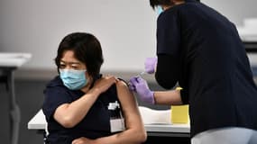 Une vaccination au Japon. 