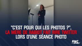 "C'est pour qui les photos ?", la mère de Rabiot fait rire Twitter lors d'une séance photo d'Adrien