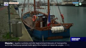 Fécamp: le bateau Mil'Pat se prépare pour la Tall Ship Race