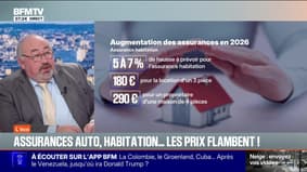 BFM éco : Assurances auto, habitation... les prix flambent ! - 06/01