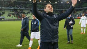 Johan Gallon, entraîneur de l'US Granville (présent en 2016 à Caen)